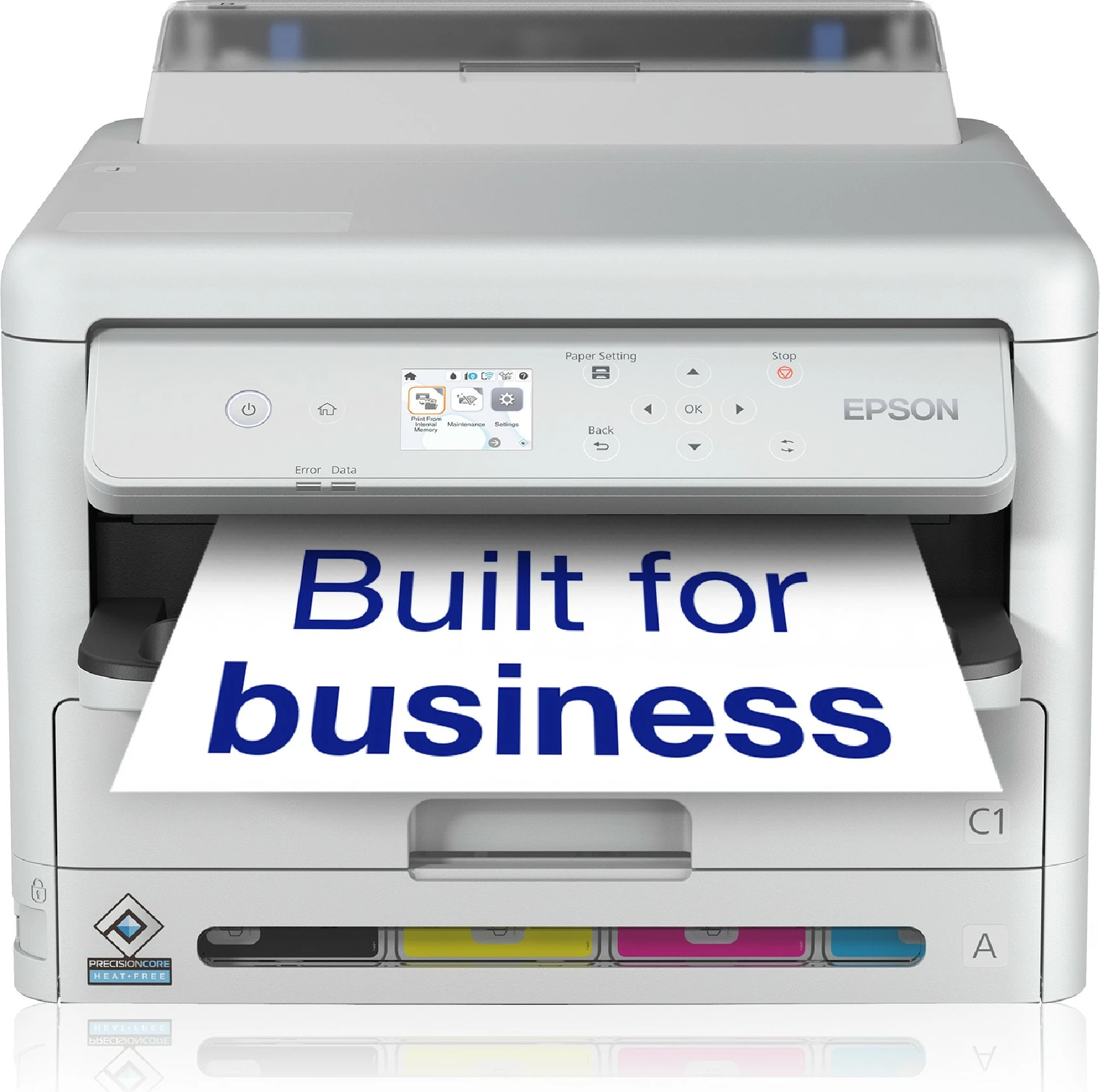 Barvni tiskalnik z dvojnim tiskom Epson WorkForce Pro WF-C5390DW, inkjet, Wi-Fi, bel