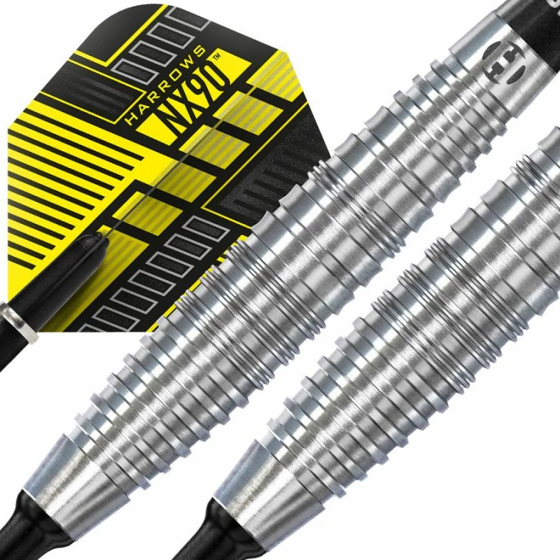 Darts puščice, Harrows NX-90, unisex, rumeno/sive