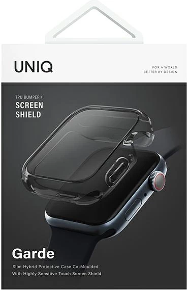 Zaščitna folija UNIQ Garde za Apple Watch 7/8/SE2/9, 41 mm, siva