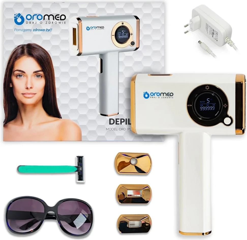 Depilator z uporabo IPL za telo in lase Oromed ORO-IPL ICE, zlata