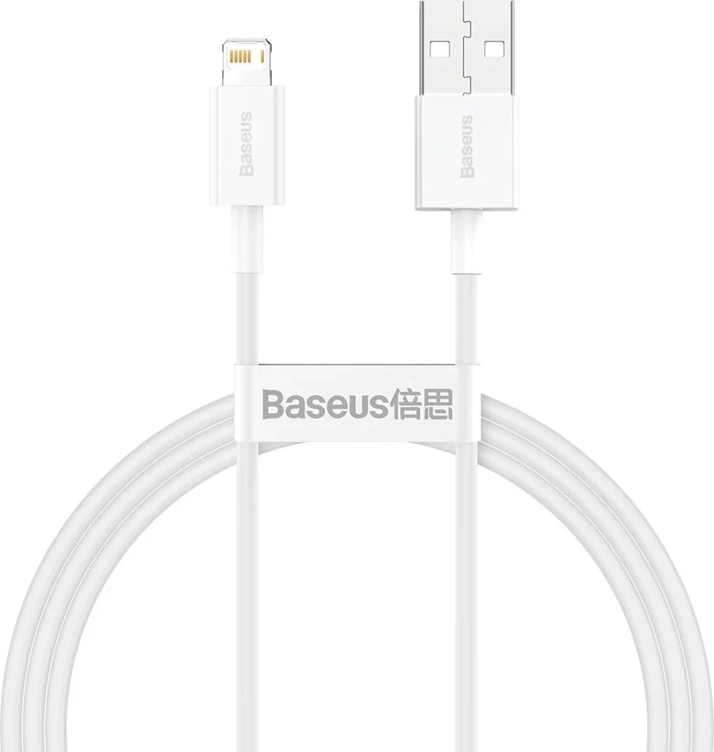 Kabel za polnjenje USB-A Baseus Calys-A02, 1,8 m, bel