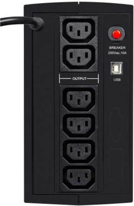 UPS 850 VA, 550 W, stolp, črn EVER DUO 850 PL AVR USB