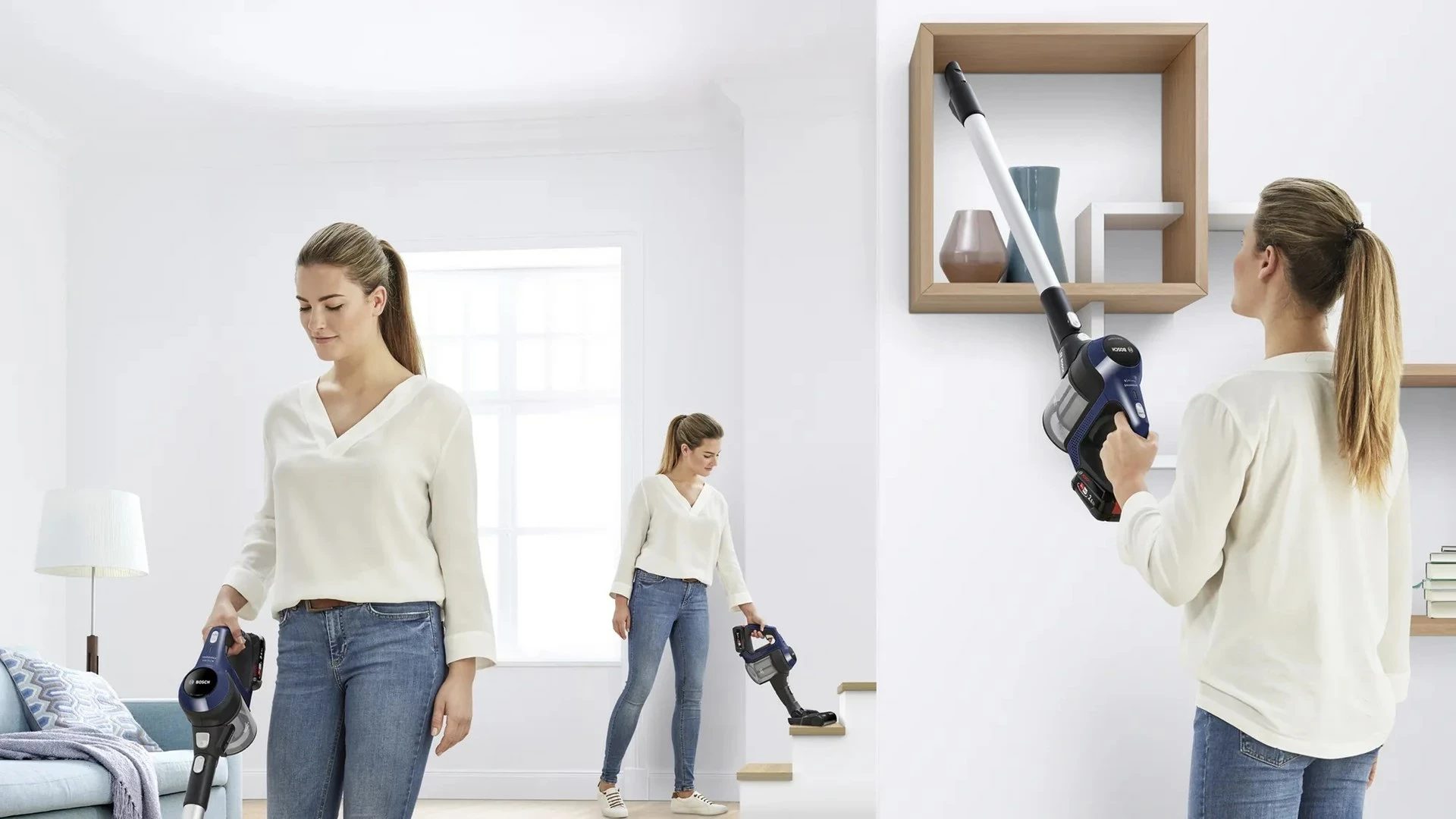 Brezžični sesalnik Bosch Serie 6 BCS611P4A, 0,3 L, črn
