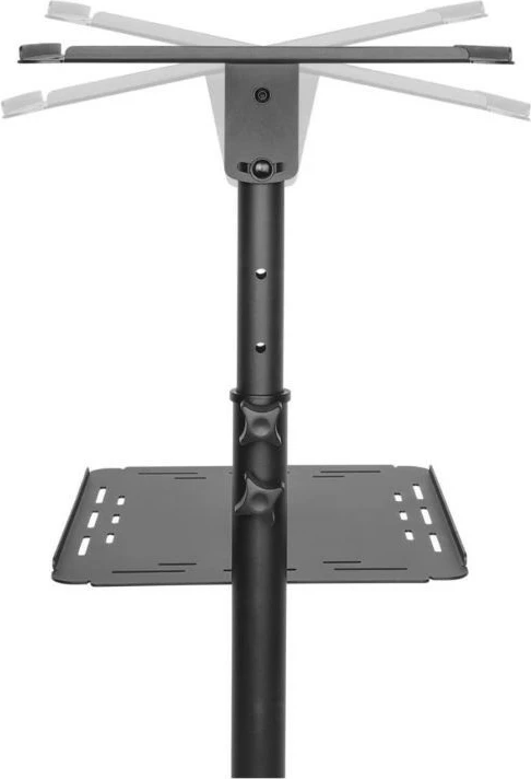 Mobilna miza za projektor Techly 362145, kovinska, črna