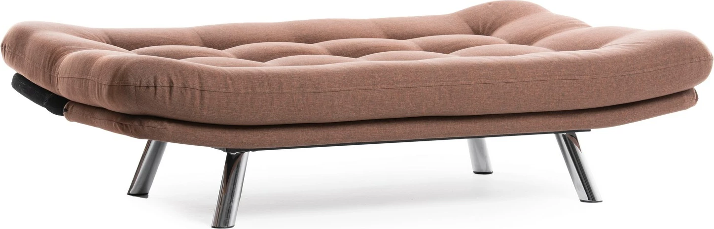 3-sedežna sedežna postelja, Atelier del Sofa Misa Small, svetlo rjava