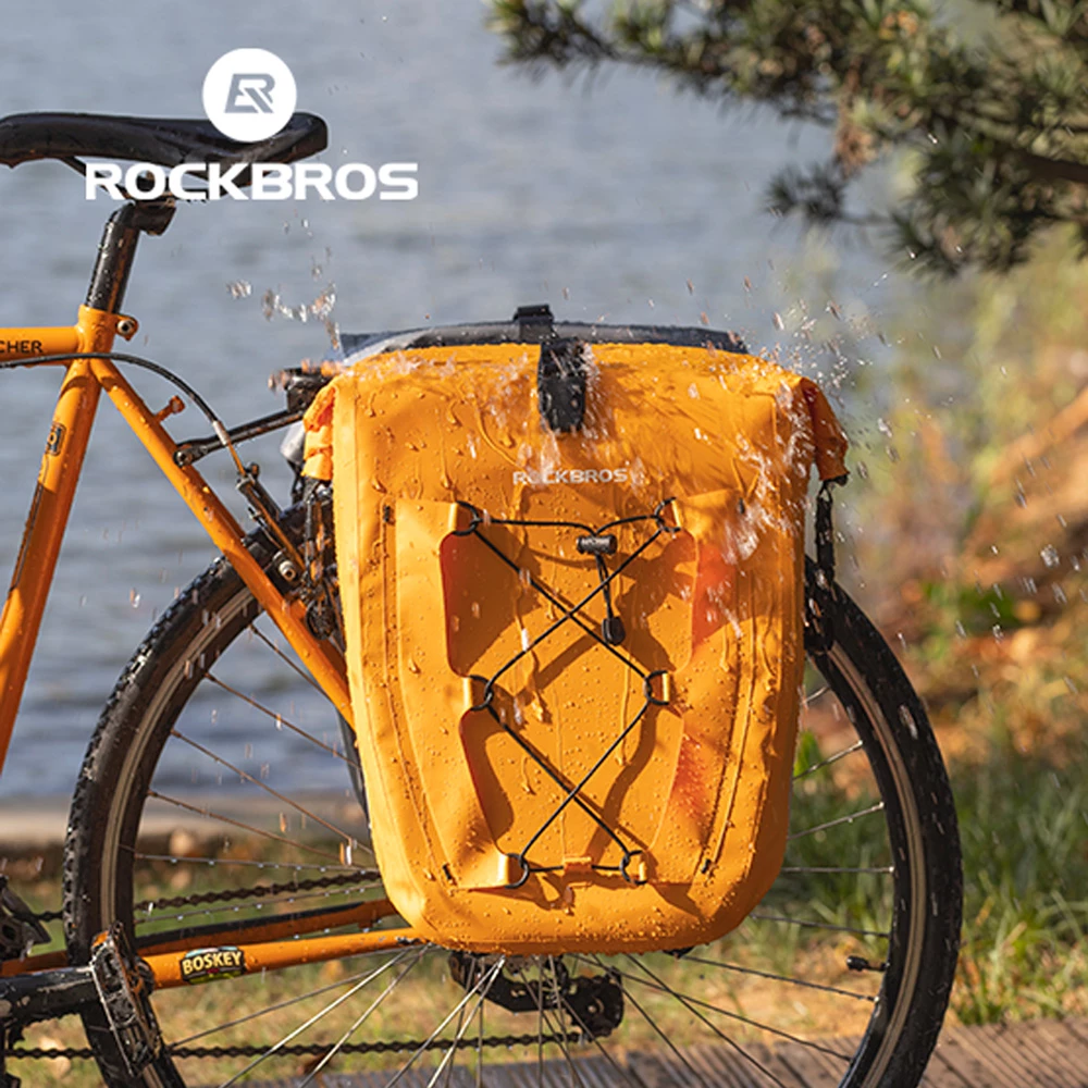 Torba za prtljažnik kolesa Rockbros 30140022003, 25–32 L, oranžna