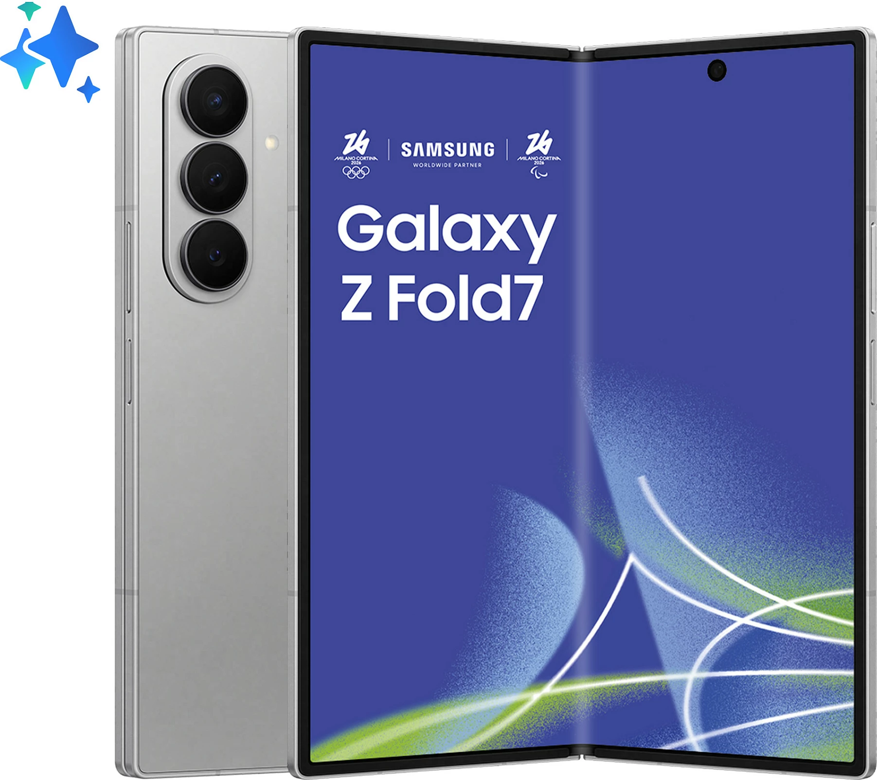 Preklopni pametni telefon Samsung Galaxy Z Fold7 5G, 12 GB RAM, 256 GB, silver shadow