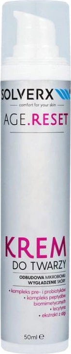 Pomlajevalna krema za obraz za ženske SOLVERX Age Reset, 50 ml