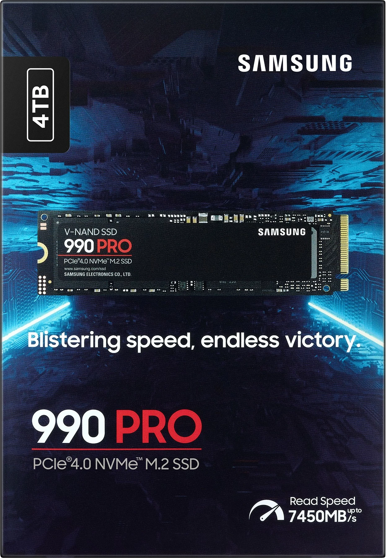 SSD visoke zmogljivosti 4 TB, M.2, Samsung 990 PRO