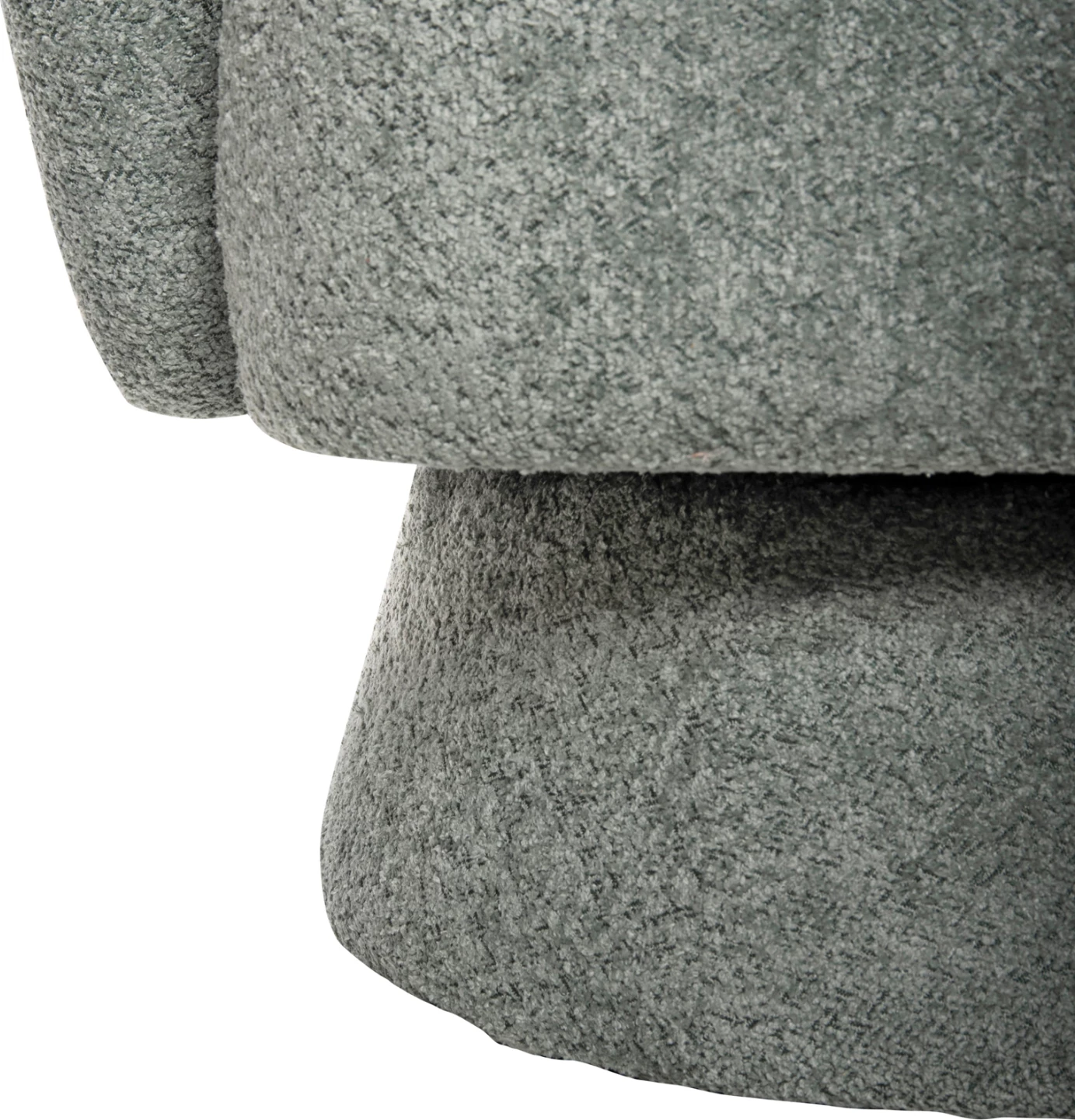 Vrtljivi naslanjač KARLEN FH9592.05 pistacija zelena boucle tkanina 79x79x76 cm