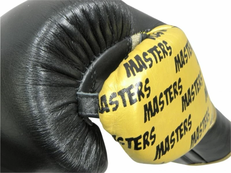 Boksarske rokavice RBT-PROFESSIONAL Masters 01101-10, moške, črne in zlate