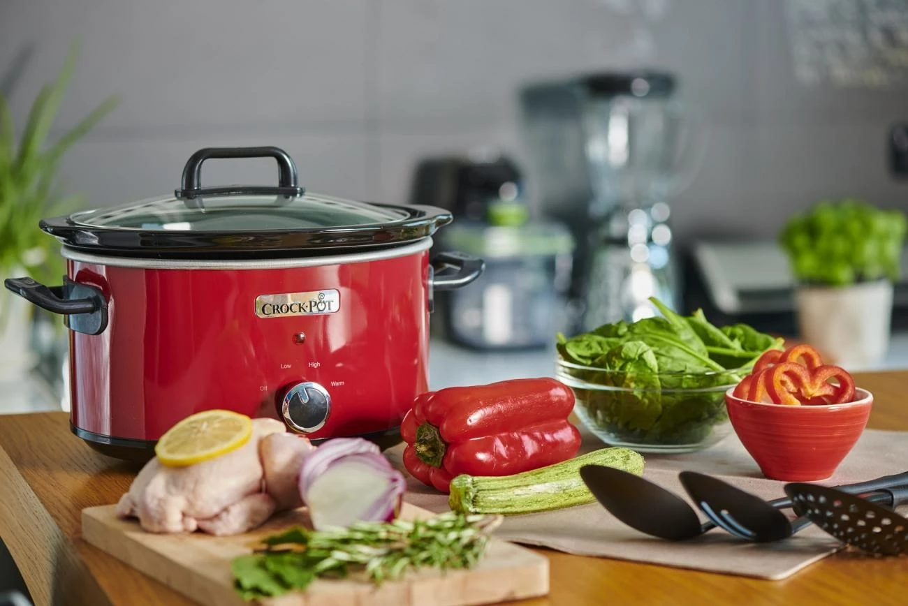 Počasni kuhalnik Crock-Pot SCV400RD, 3,5 L, črno-rdeč