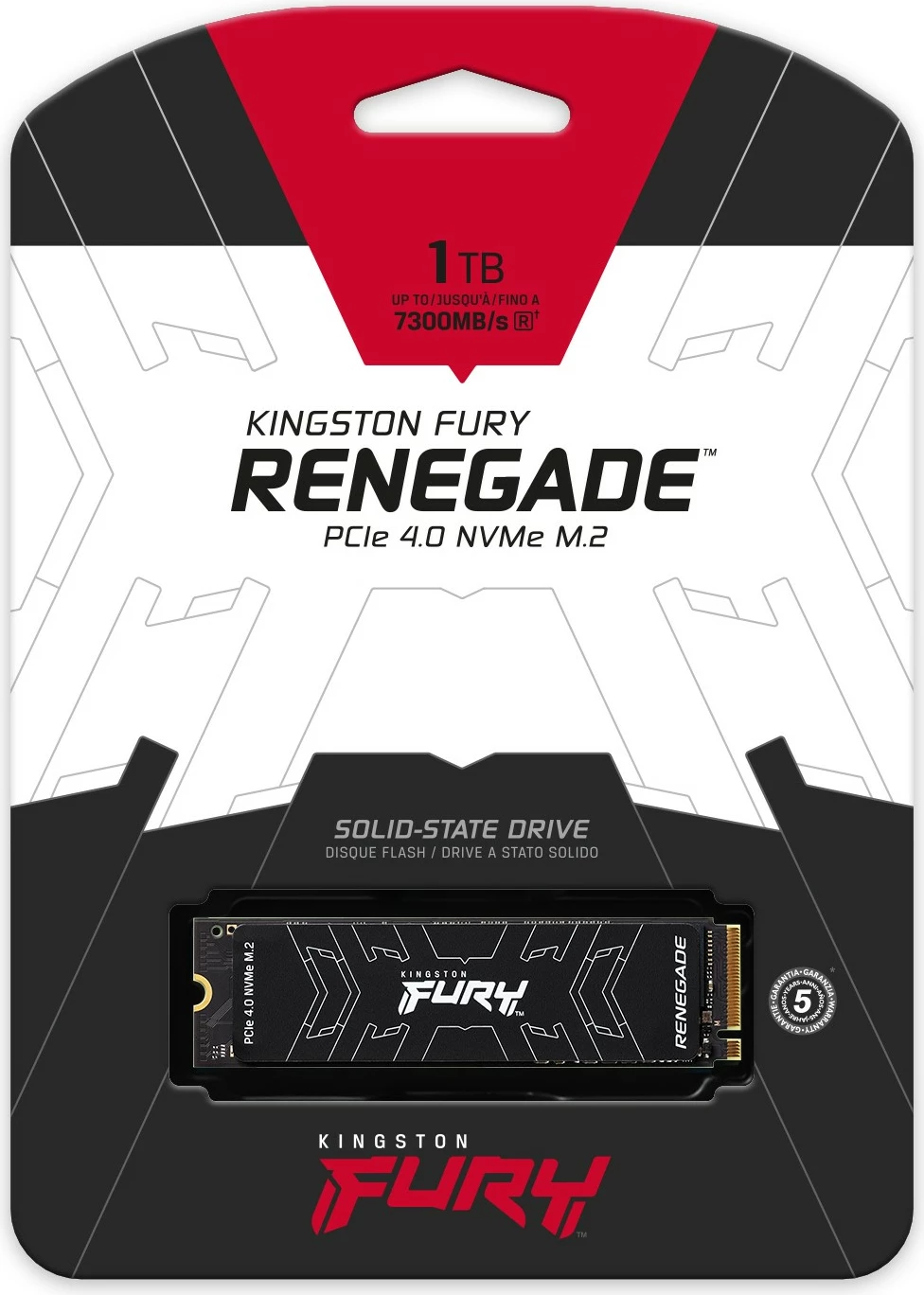 Visokozmogljiv SSD 1 TB (M.2 2280) Kingston FURY RENEGADE, NVMe 7300 MB/s