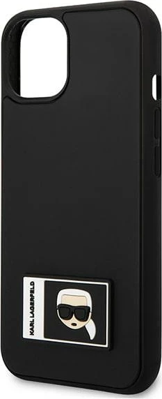 Zaščitni ovitek Ikonik Patch za iPhone 13 mini, Karl Lagerfeld, črn