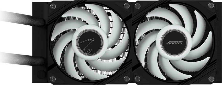 Hladilnik vodni AORUS WATERFORCE II 240, 2x120mm ARGB, črn