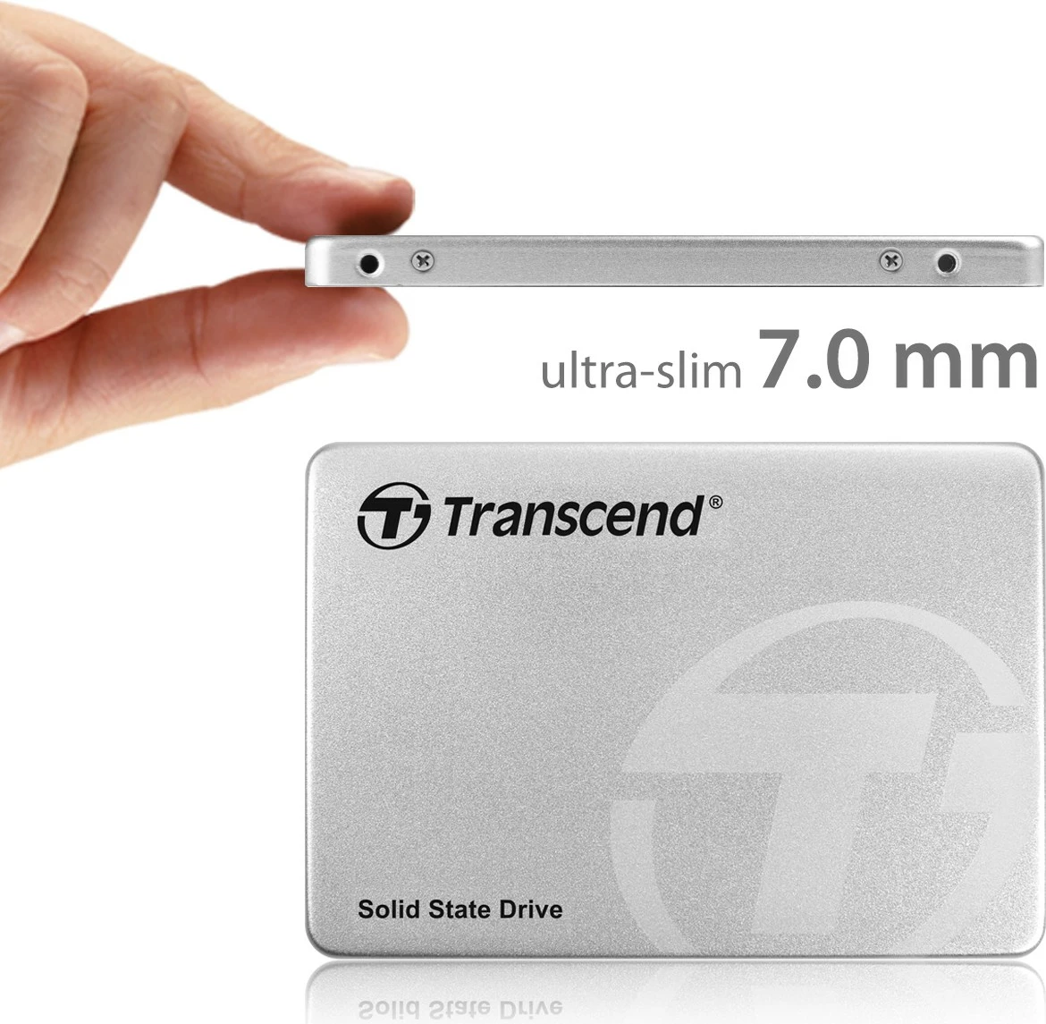 SSD Transcend SSD370S 256 GB, 2,5-palčni, SATA 6 Gb/s, srebrn