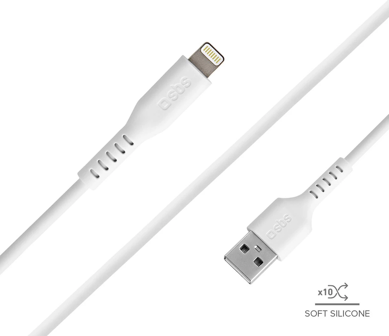 Kabel USB-A v Lightning, 1 m, bel SBS TECABLEUSBIP589W