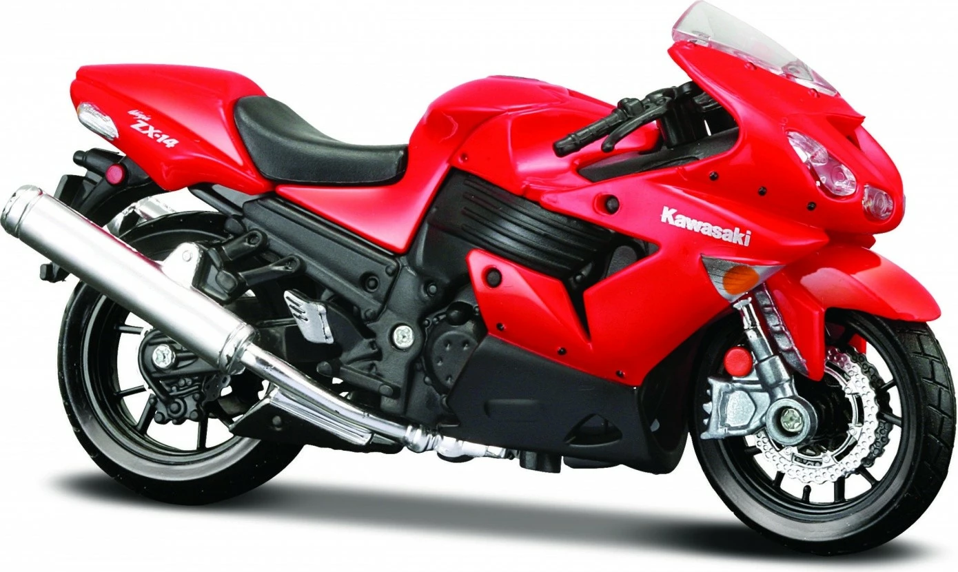 Model motor, Maisto Kawasaki Ninja ZX-14, 1:18, rdeč
