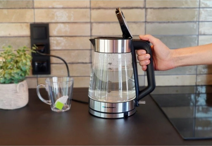 Električni grelnik vode 1,7 L Blaupunkt EKG401, x steklo, prozoren