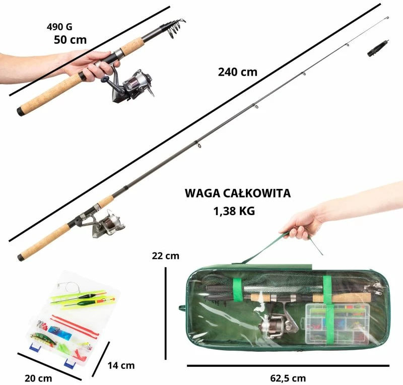 Set ribolov Big Fish 41 v 1, MacGyver, za vse