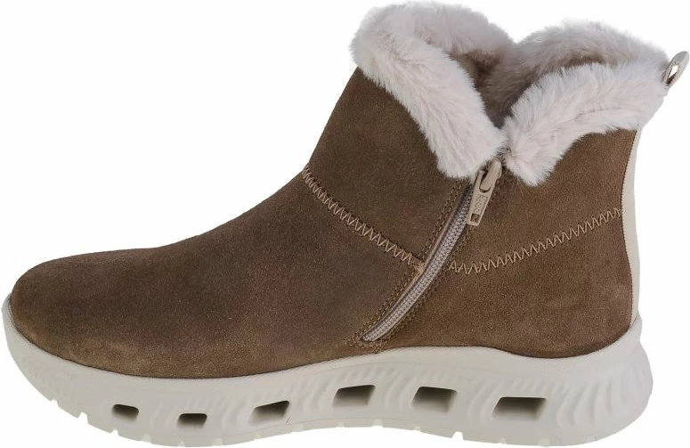 Visoke ženske škornje Rieker, model M6050-64, kremne barve