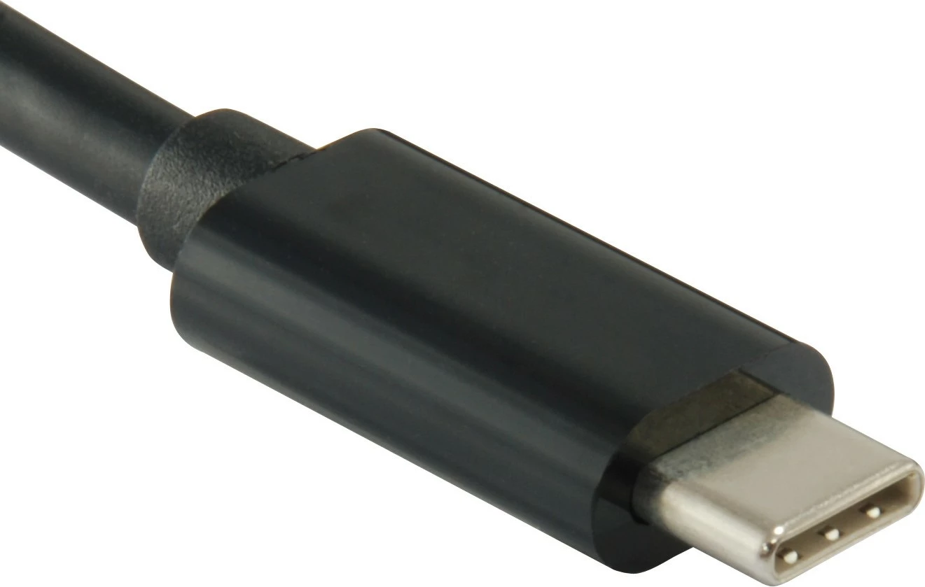 USB razširitveni hub, 4 USB 3.2 Gen 1 Type-A porte, Type-C na Type-A, Equip 128954, črn