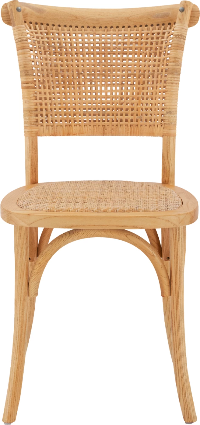 Lesen stol z ratanom v naravnem odtenku FH8752.01 49x54x89cm