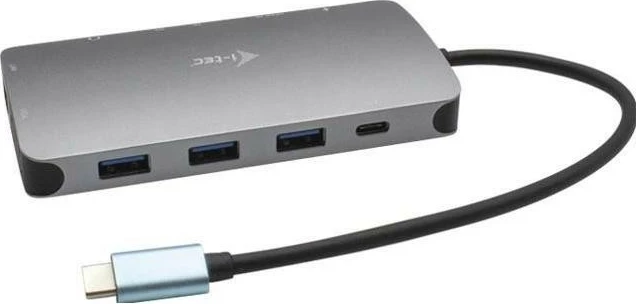 Docking postaja USB-C Metal Nano i-tec, HDMI VGA LAN Audio, Power Delivery 100W
