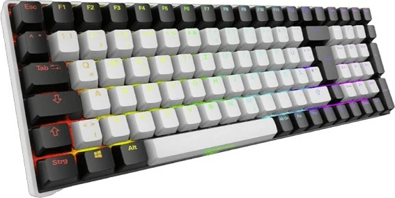 Mehanska tipkovnica SKILLER SGK50 S2 Gateron Yellow, QWERTZ, LED, brezžična, Sharkoon, črna