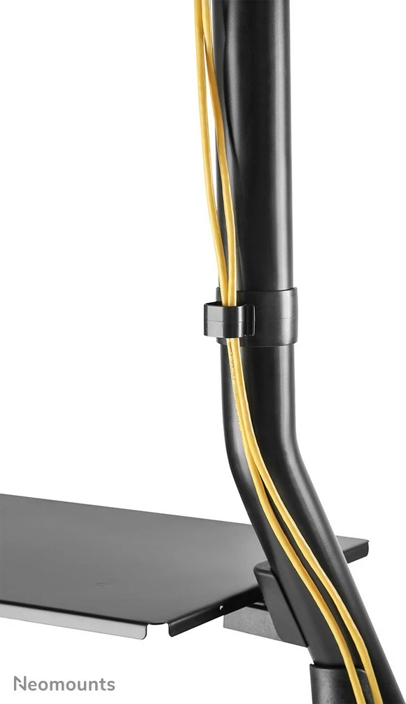 Voziček za TV Neomounts NS-M3800BLACK, za zaslone 60-100 palcev, nastavljiva višina, črna