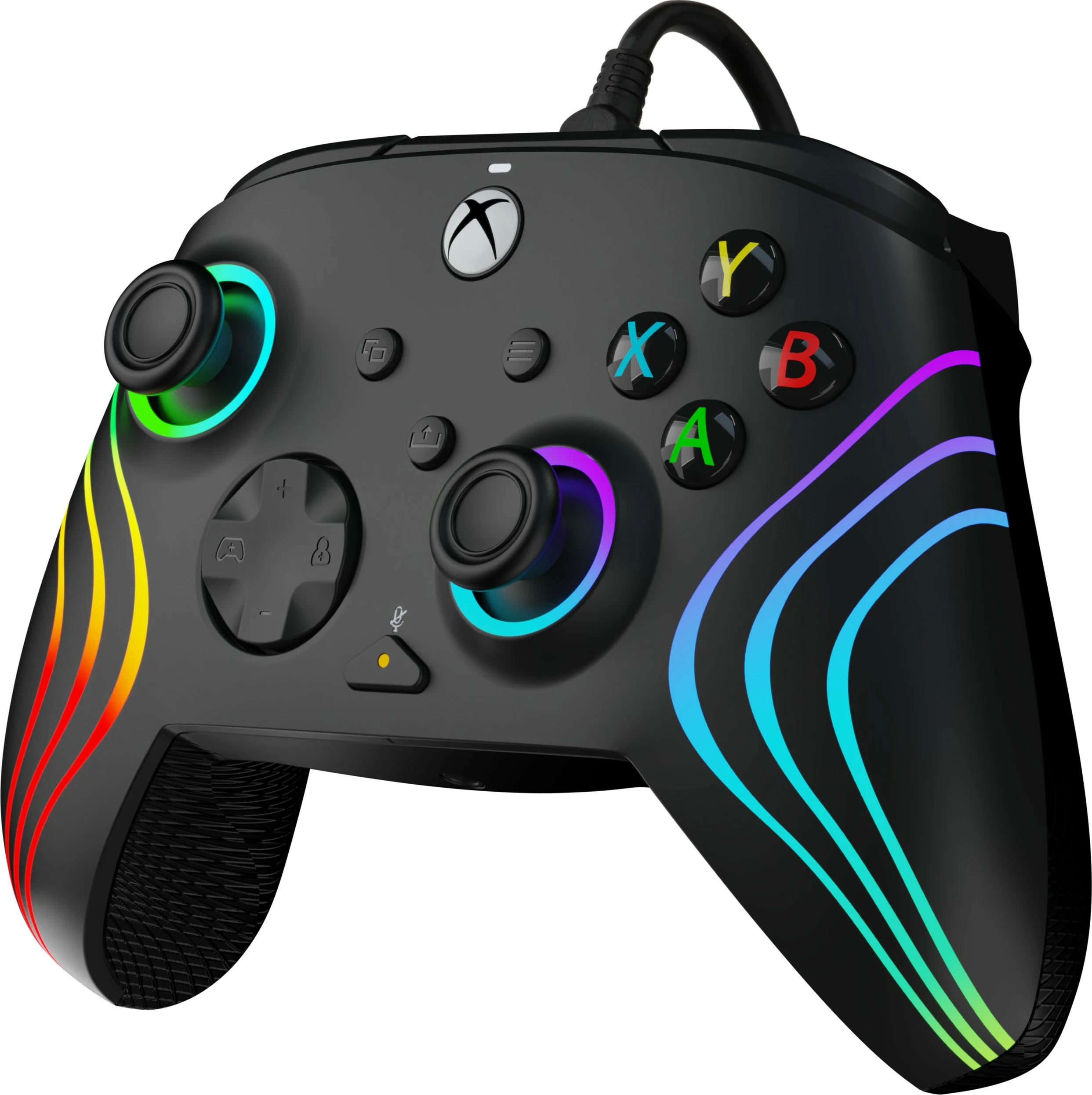Žičen igralni kontroler PDP Afterglow Wave, PC, Xbox One, Xbox Series S/X, USB, črn