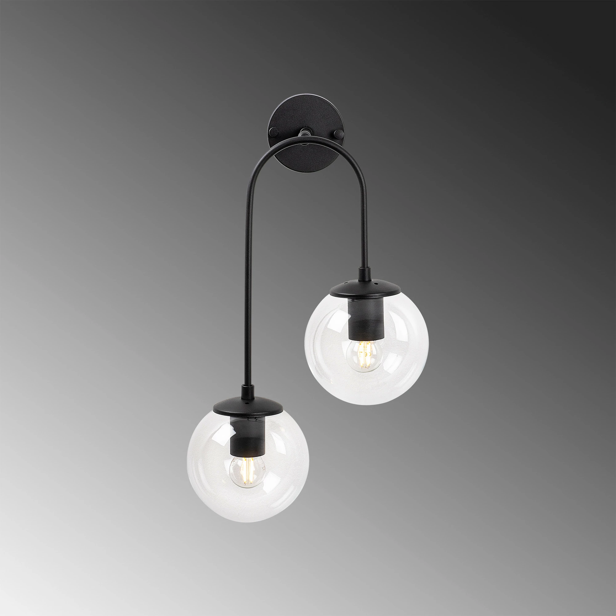 Stenska svetilka Jewel Opviq 10570, črna