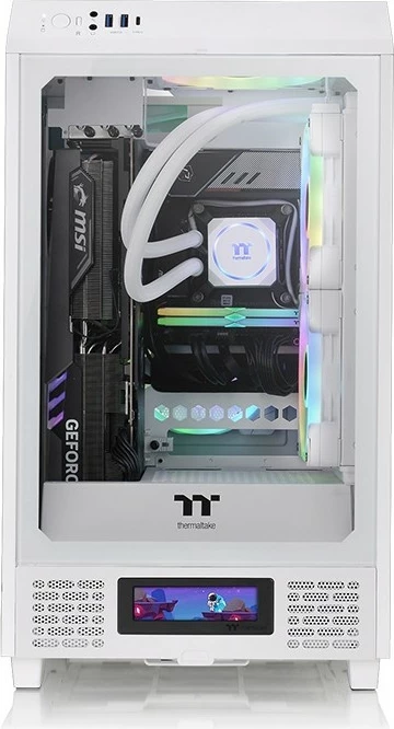LCD panel za ohišje The Tower 200, Thermaltake, Snow, bel