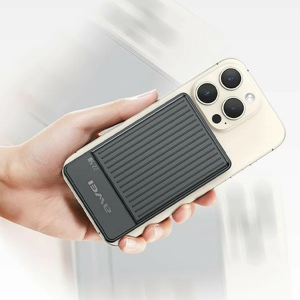 Powerbank z MagSafe AWEI 10000 mAh, 22,5 W, črn