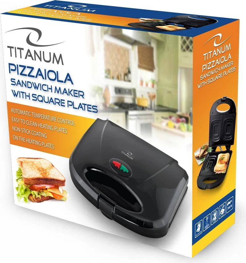 Toster 700 W, črn Titanum TKT005K