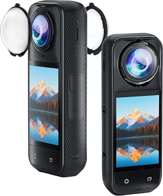 Zaščita objektiva za Insta360 X5 Puluz PU749T, komplet 2 kosa, prozorna