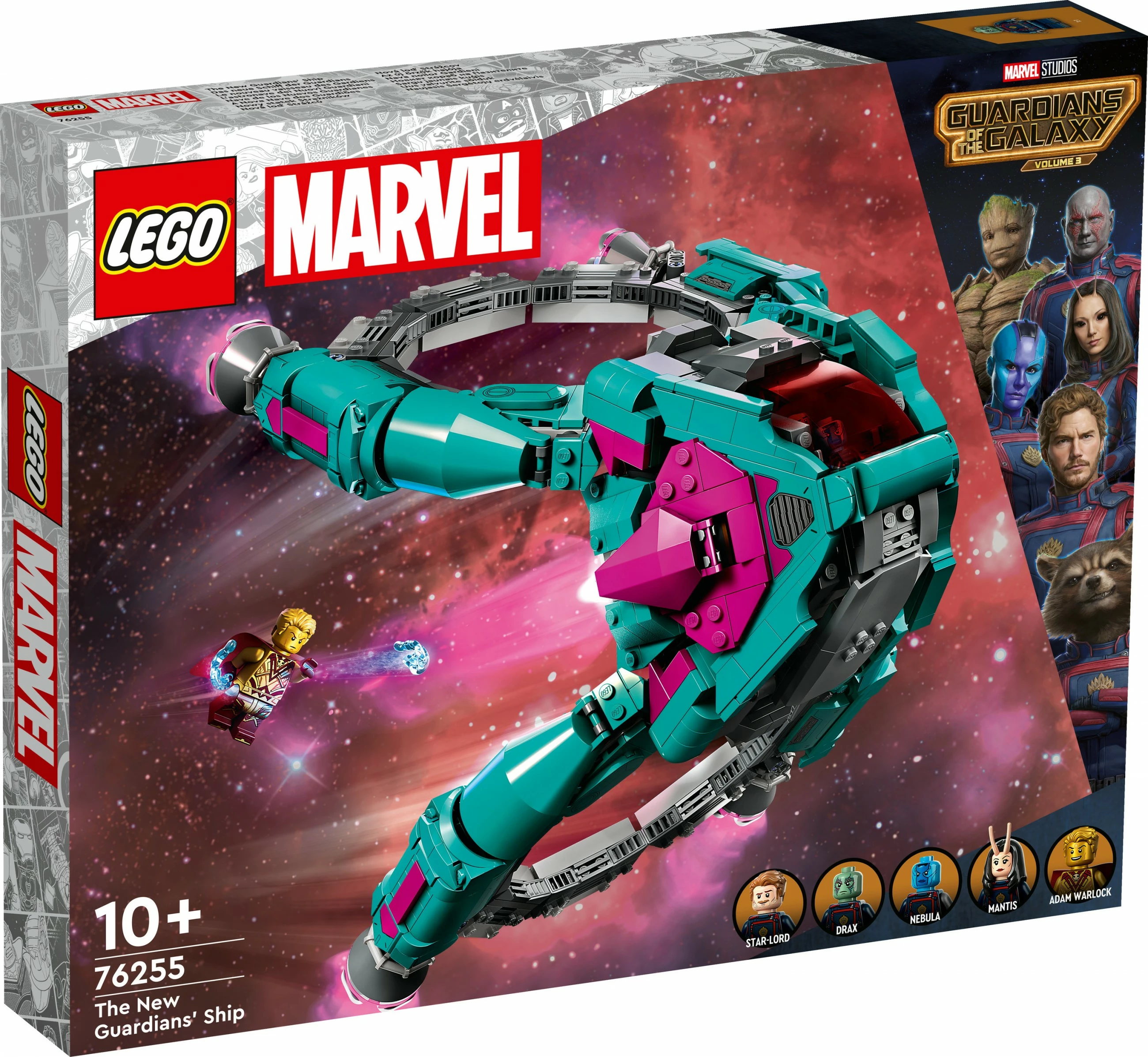 Gradbeni set Novo Guardiansovo plovilo LEGO Marvel Super Heroes, 1108 kosov, večbarven