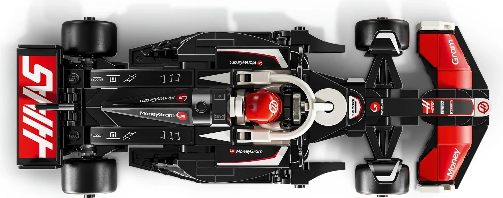 Set gradnje LEGO Speed Champions MoneyGram Haas F1 Team VF-24, 77250, 242 delov, z minifiguro