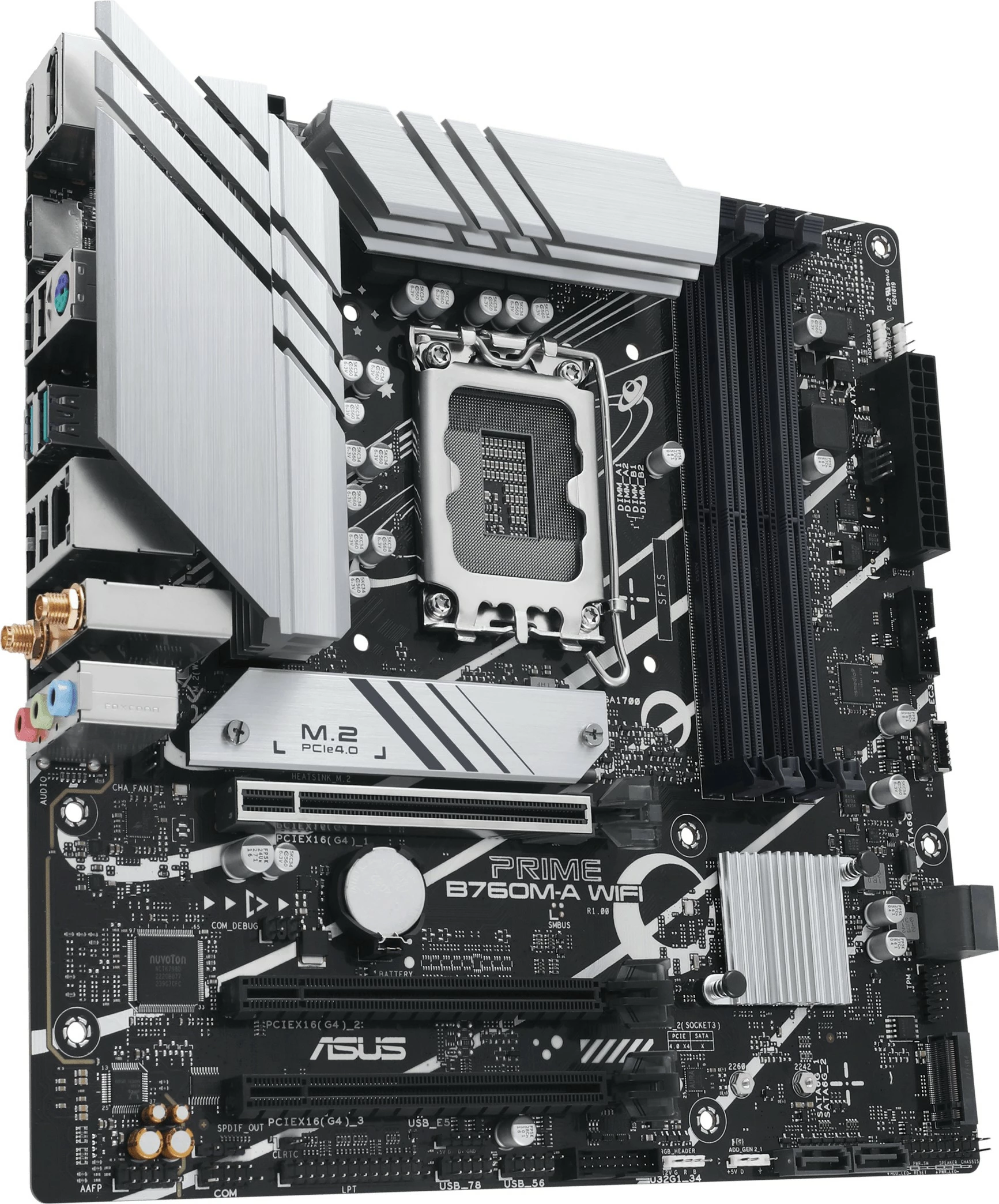 Matična plošča ASUS PRIME B760M-A WIFI, Intel, LGA 1700, DDR5, 128 GB