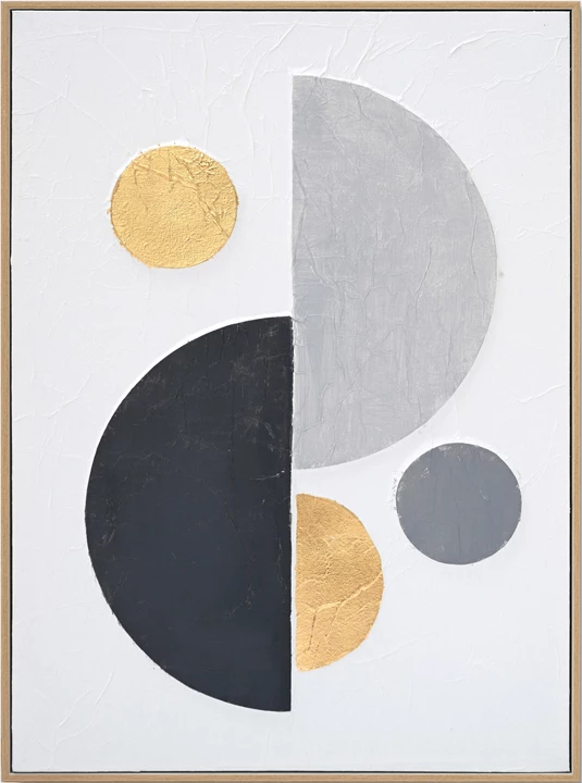 Platno, geometrija I, večbarvno, 52x4.5x72 cm