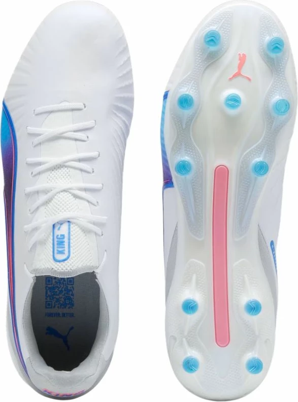 Futbolske superge, moške, bele — Puma King Ultimate FG/AG M 107809 02