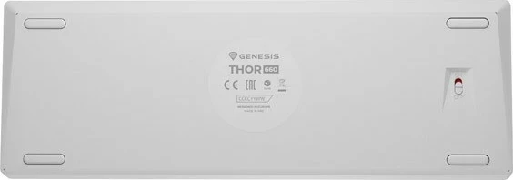 Mehanska tipkovnica Genesis Thor 660 G2 RGB, Gateron Red, bela