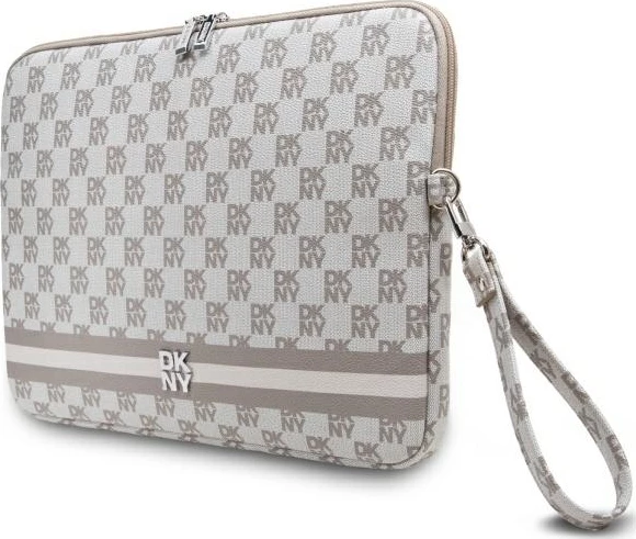Ovitek za prenosnik 16", DKNY, eko usnje, bež, z ročnim trakom