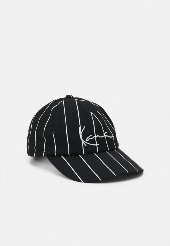 Baseball kapa Karl Kani KK Signature Pinstripe, bela in črna