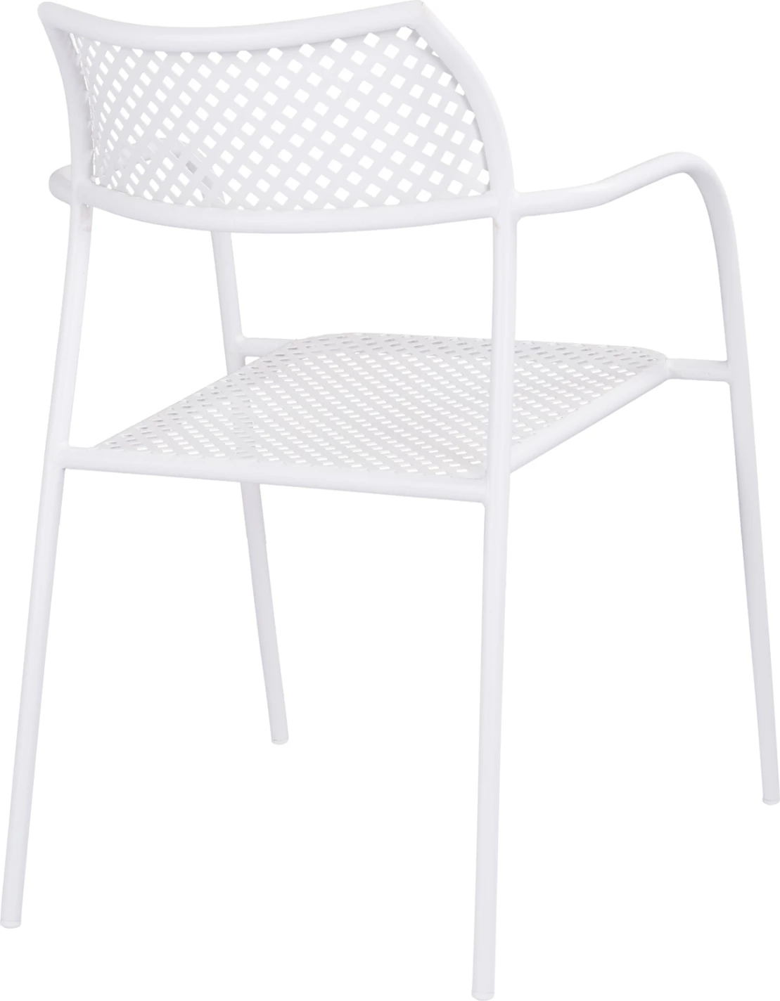 Kovinski stol v beli barvi Thetis FH5173.12 55x57x79 cm