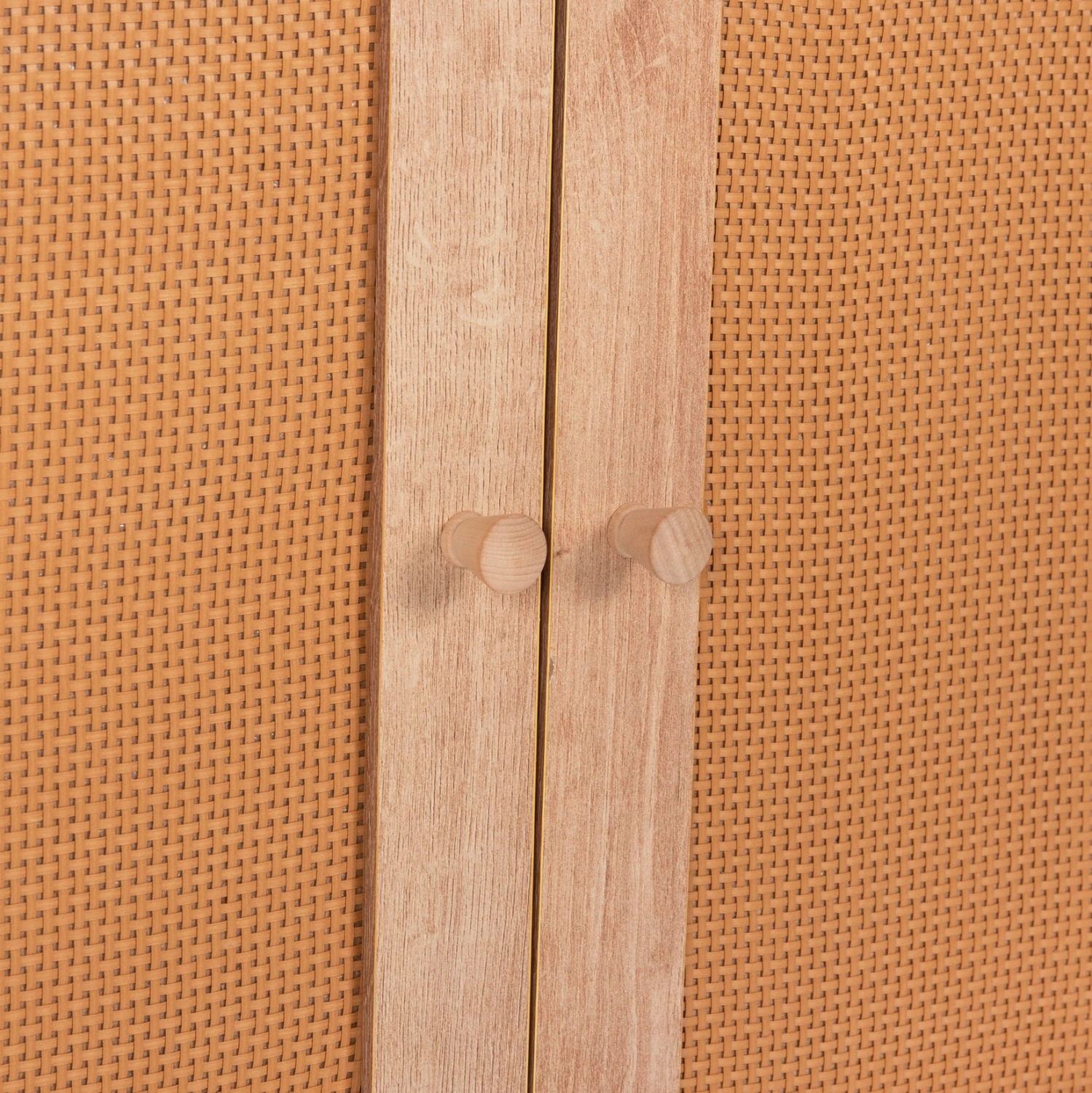 Bife iz melamina s sintetičnimi ratanskimi vrati FH9220.11 120Χ39Χ70Hcm