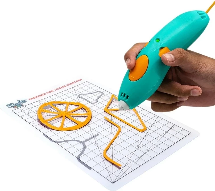 Stilopis za 3D risanje 3Doodler Start Plus, turkizen, komplet