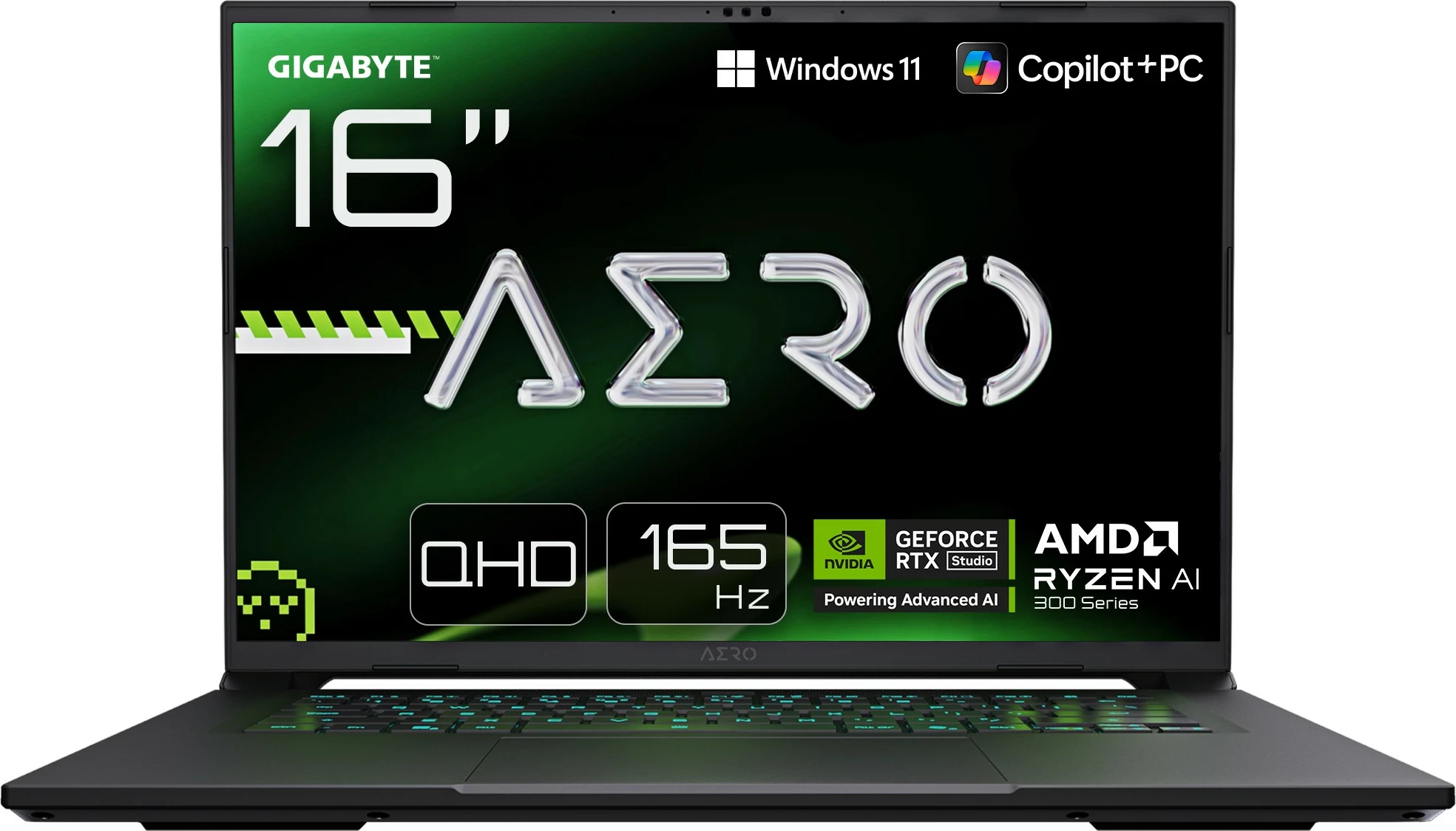Prenosnik Gigabyte Aero X16, AMD Ryzen AI 7 350, 16", 165Hz, RTX 8GB, 1TB SSD, Space Gray
