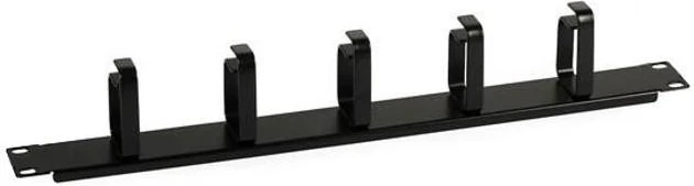 Organizator kablov za Rack 19", 1U, z 5 držali 65 mm, črno - Techly 305922