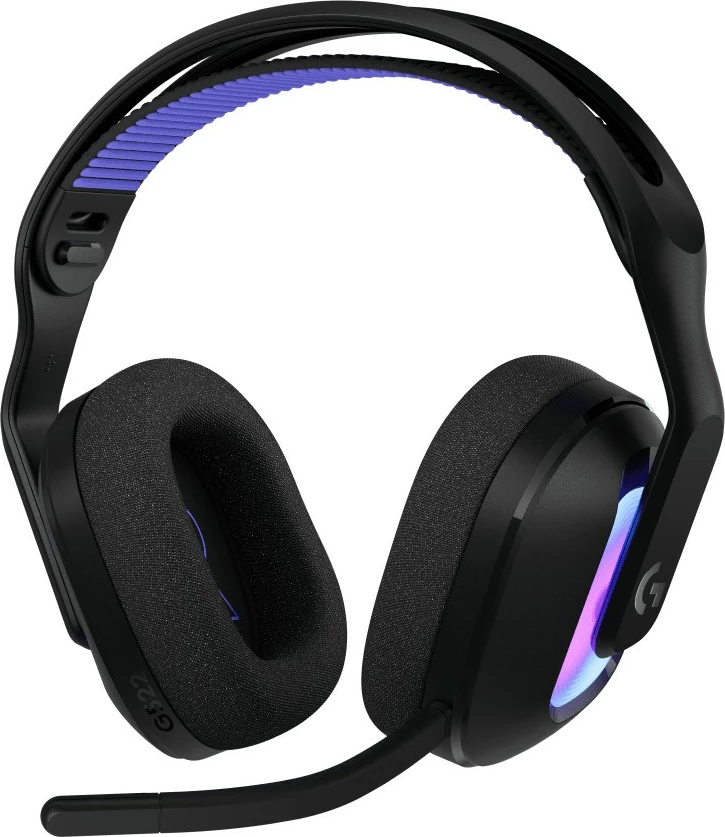 Gaming slušalke VOSS CDM, Logitech, brezžične, Bluetooth 5.3, 1500 mAh, črne, z osvetlitvijo